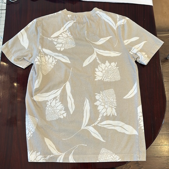 NEW HUGO BOSS men's tessler short sleeve crew neck t-shirt in light beige small - Picture 3 of 4